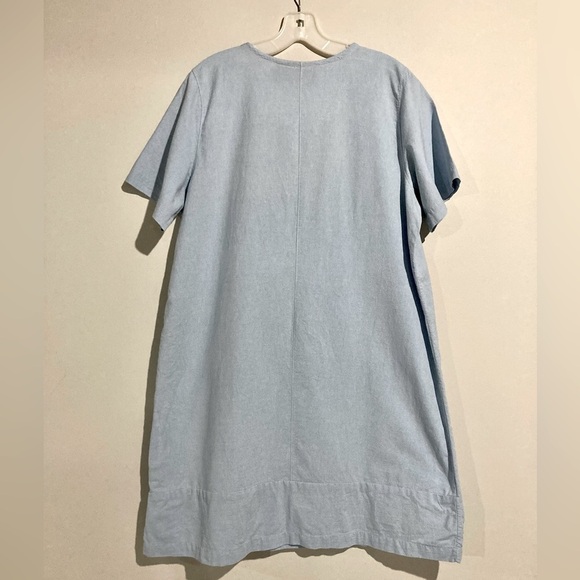 C.B. Casual Vacation Beach Embroidered Shift Dress, Size 1X, 100% Cotton Coastal - Picture 7 of 10